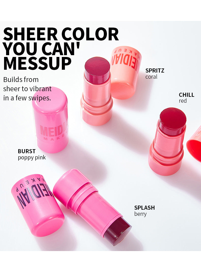 2-in-1 Lip & Cheek Blush Stick - Creamy Natural Nude Makeup